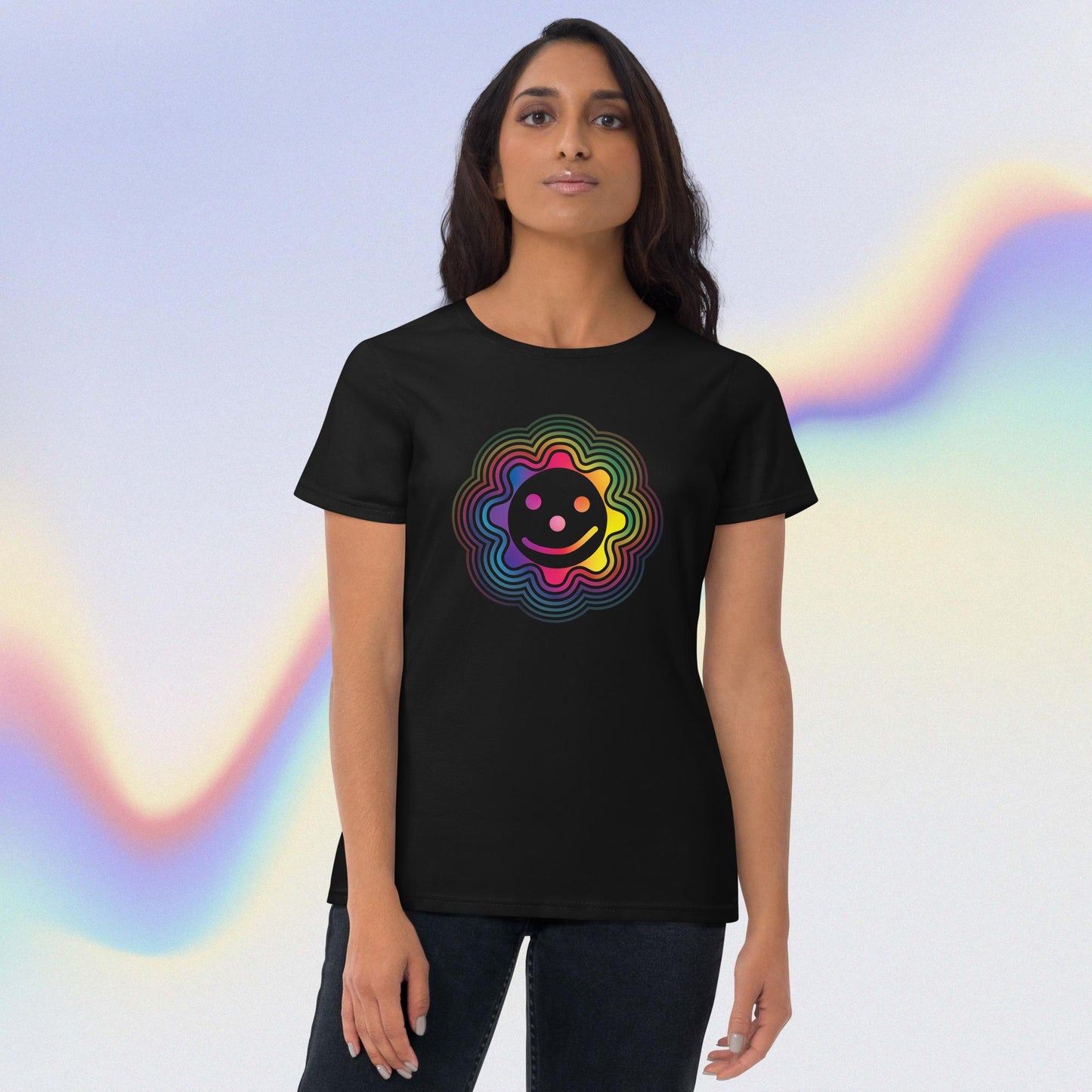 Rainbow Connection Women's Fitted T-shirt - Black