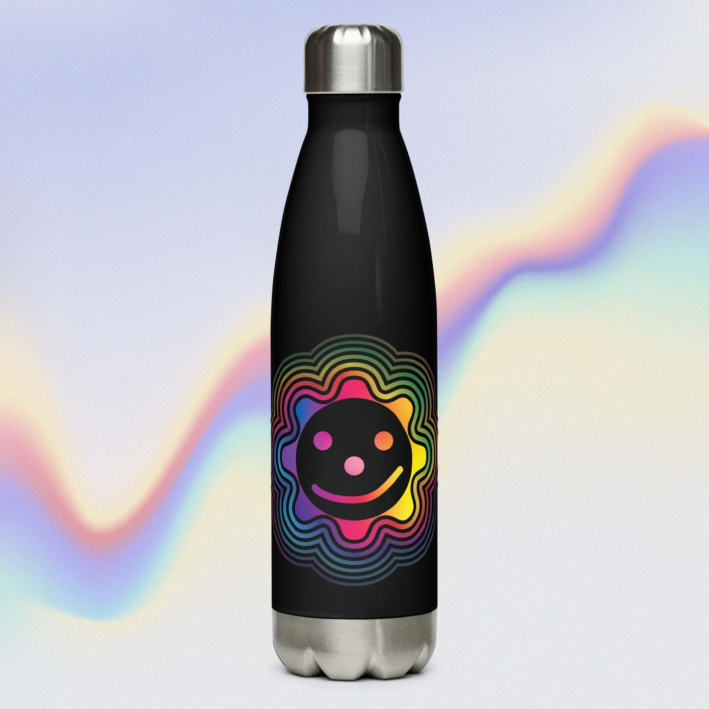 Rainbow Connection Stainless Steel Water Bottle - Black