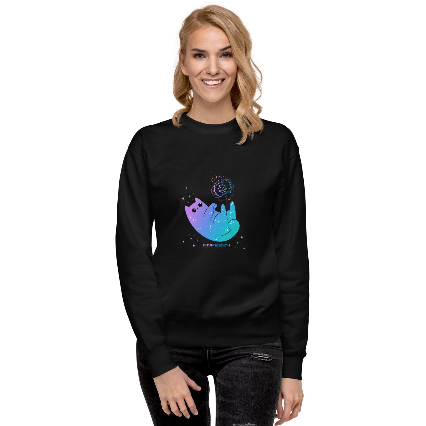 Cosmic Kitty Unisex Premium Sweatshirt