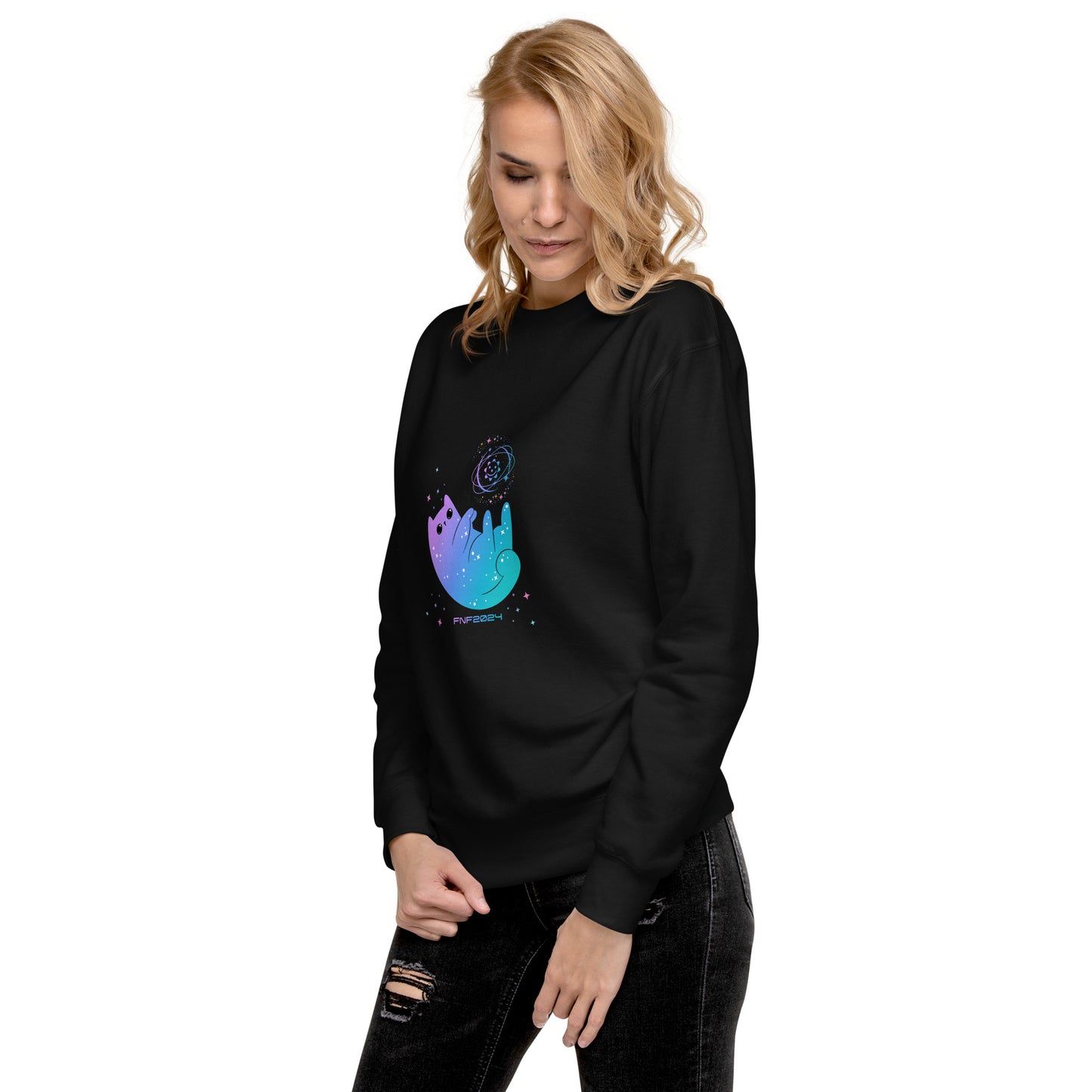 Cosmic Kitty Unisex Premium Sweatshirt