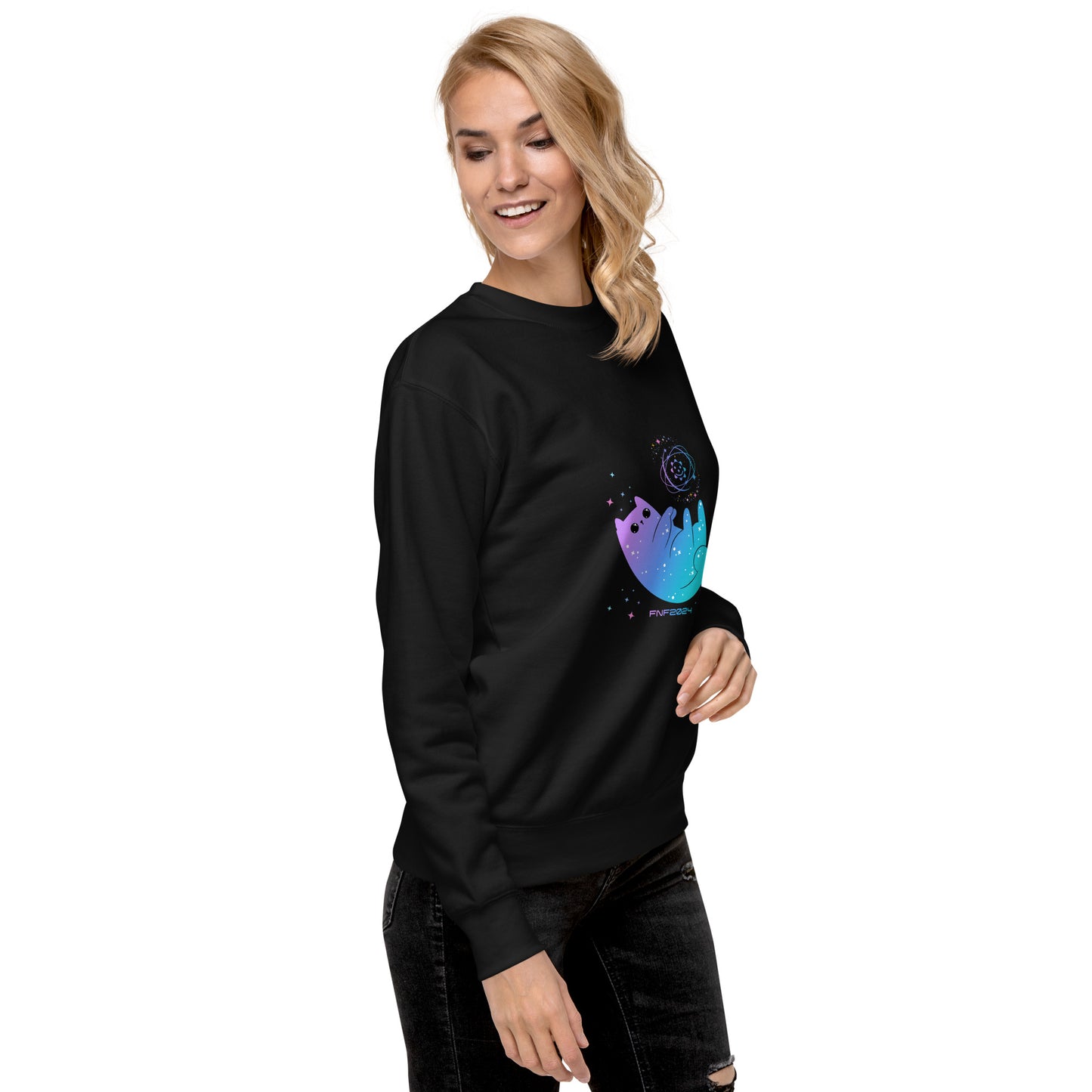 Cosmic Kitty Unisex Premium Sweatshirt