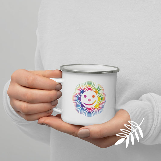 Rainbow Connection Enamel Camper Mug