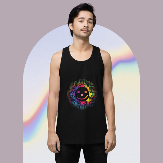 Rainbow Connection Men’s Premium Tank Top - Black