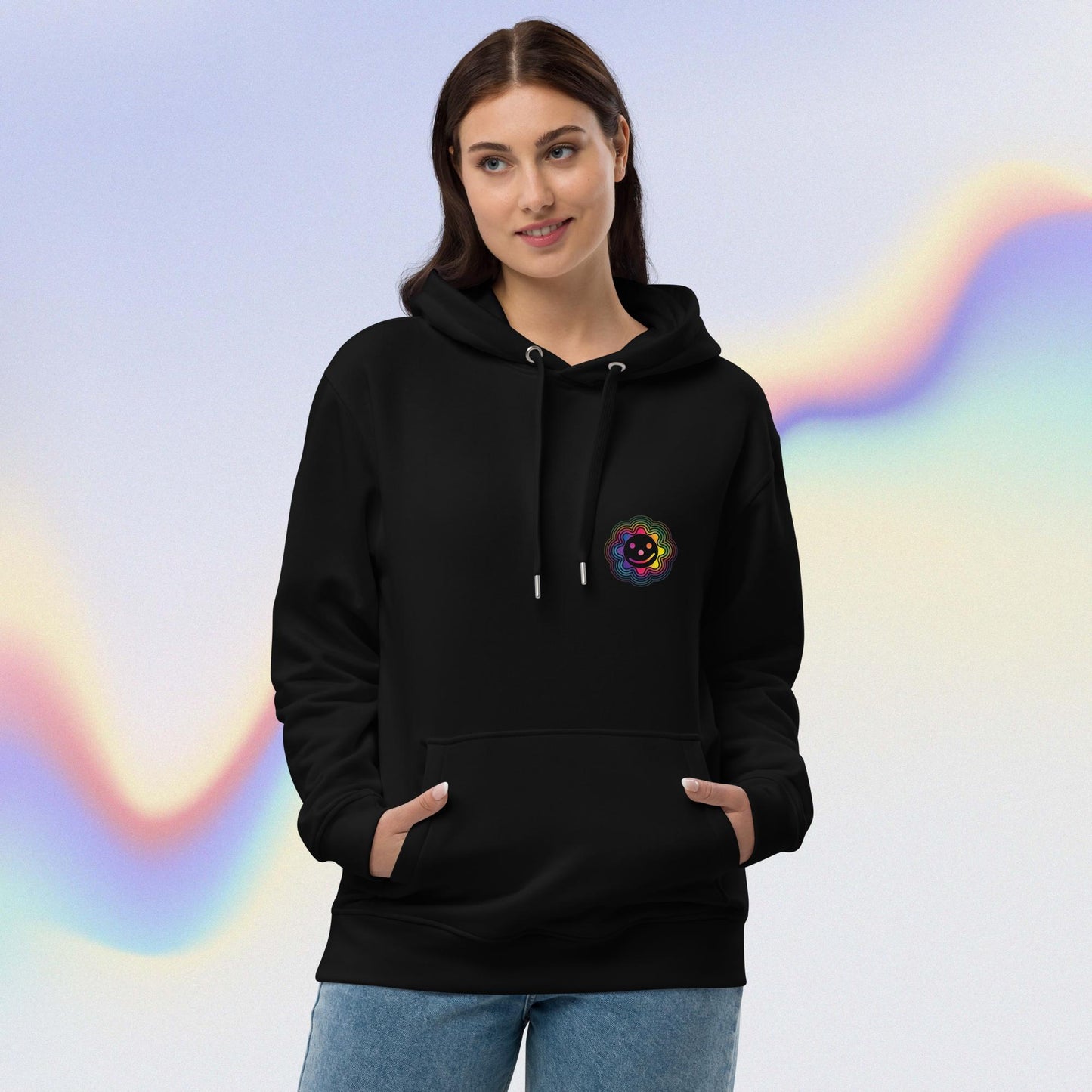 Rainbow Connection Premium Eco Hoodie - Black