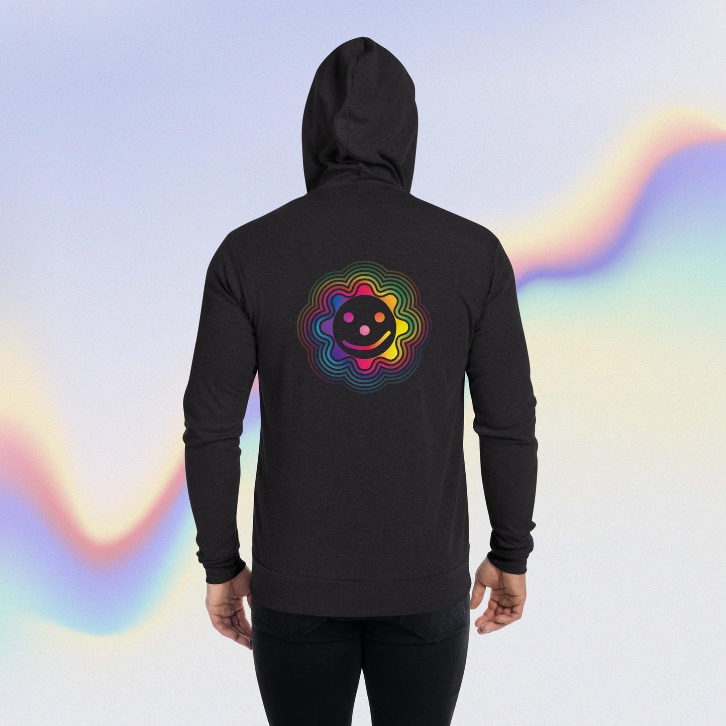 Rainbow Connection Lightweight Unisex Zip Hoodie